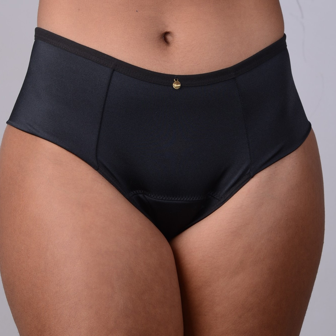 CALCINHA ABSORVENTE Preta - more mio
