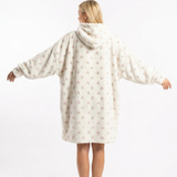 Sleepy Cobertor Vestível Oversized com Capuz Off White Cerejas
