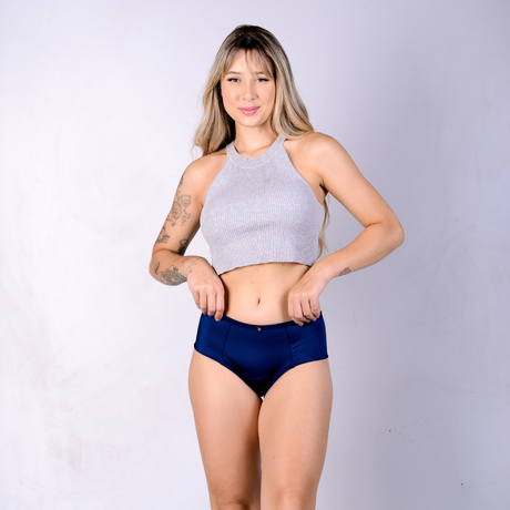 CALCINHA ABSORVENTE Azul - more mio