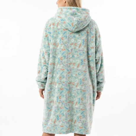 Sleepy Cobertor Vestível Oversized com Capuz Verde