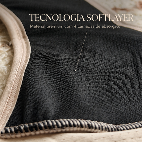 Calcinha Absorvente com Ajuste Lateral Bege