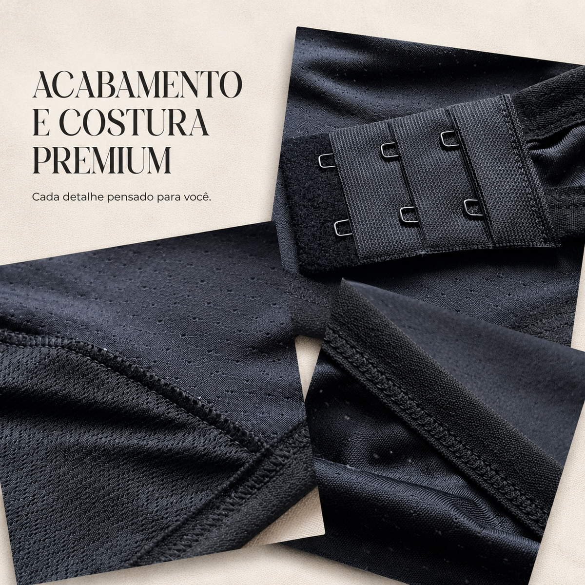 Calcinha Absorvente com Ajuste Lateral Bege