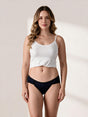 Calcinha Absorvente Hot Pants Uso Diário Preta - vista frontal