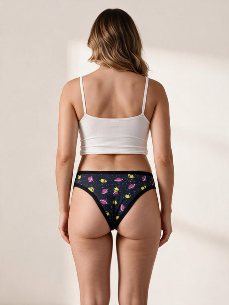 Calcinha Absorvente Biquíni Alien Charmelle - vista traseira