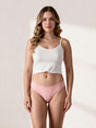 Calcinha Absorvente Biquíni Rosa Charmelle - vista frontal