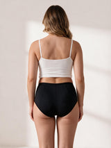 Calcinha Absorvente Hot Pants Preta Charmelle - vista traseira