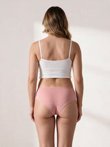 Calcinha Absorvente Hot Pants Uso Diário Rosa Charmelle - vista traseira