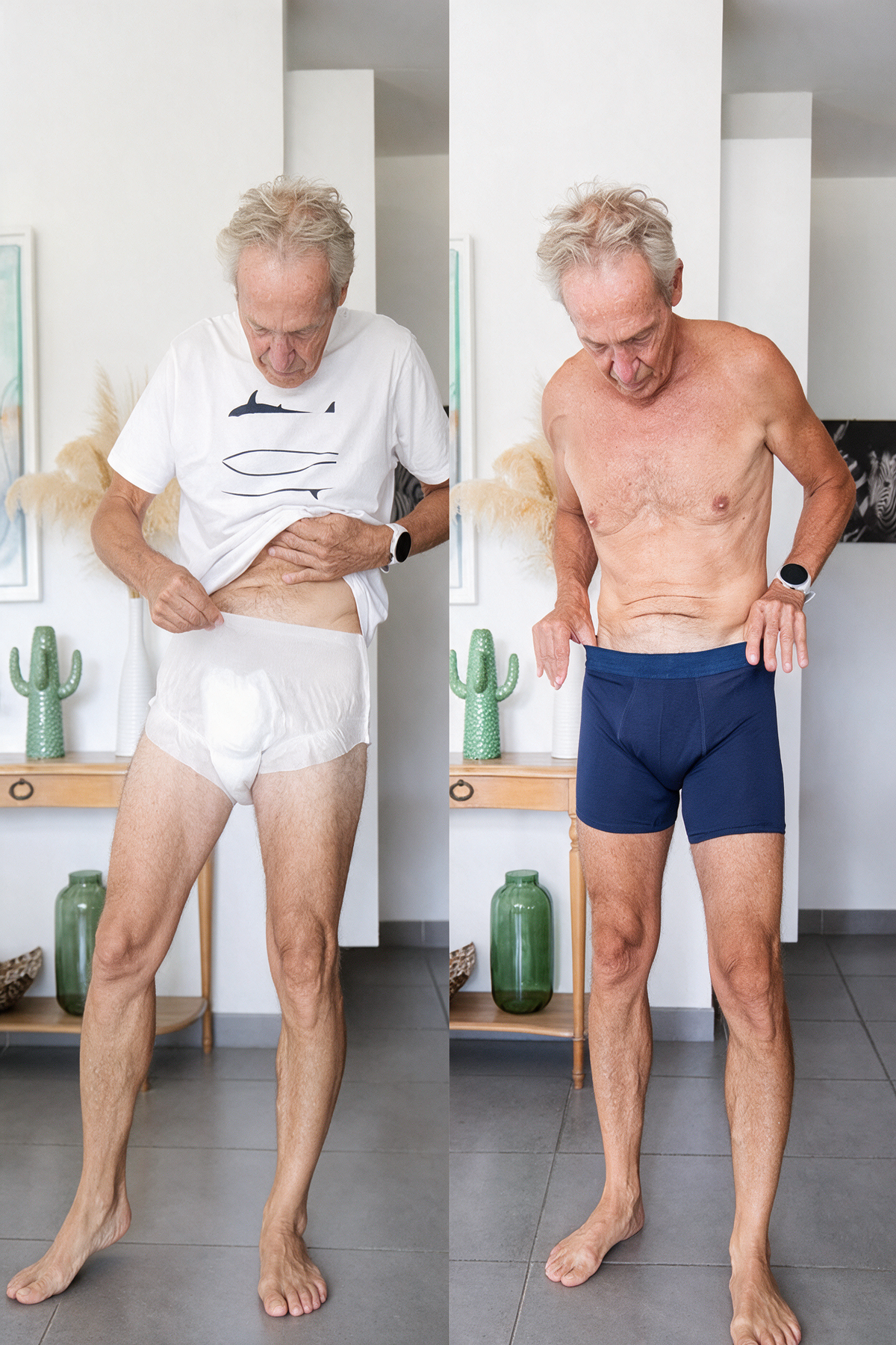 Cueca Absorvente Masculina para Incontinência Urinária